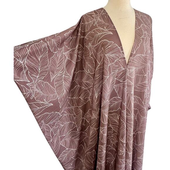 JENNIFER GRACE Limited Edition Caftan Deep V Neck Kimono Dress Resort Boho Chic - Picture 6 of 12